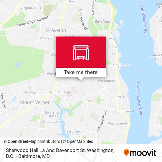 Sherwood Hall La And Davenport St map