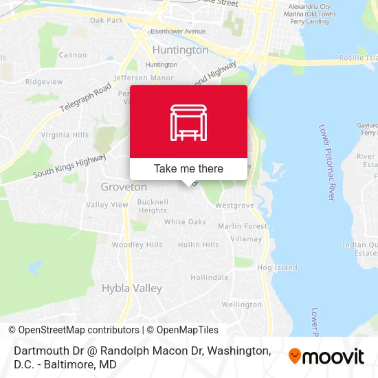 Dartmouth Dr @ Randolph Macon Dr map