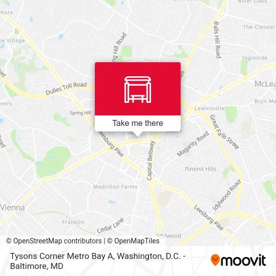 Tysons Corner Metro Bay A map