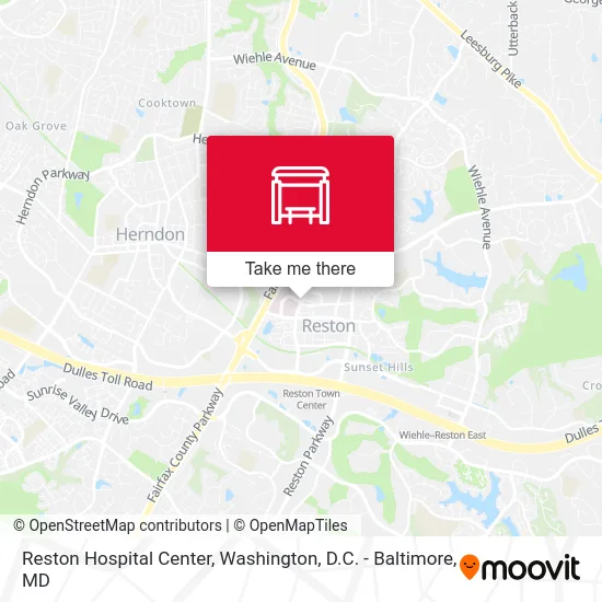 Reston Hospital Center map