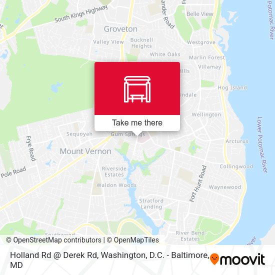 Holland Rd @ Derek Rd map