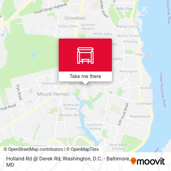 Holland Rd @ Derek Rd map