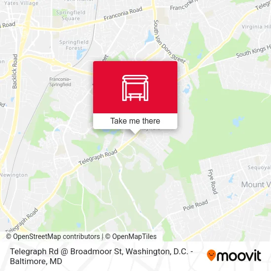 Telegraph Rd @ Broadmoor St map