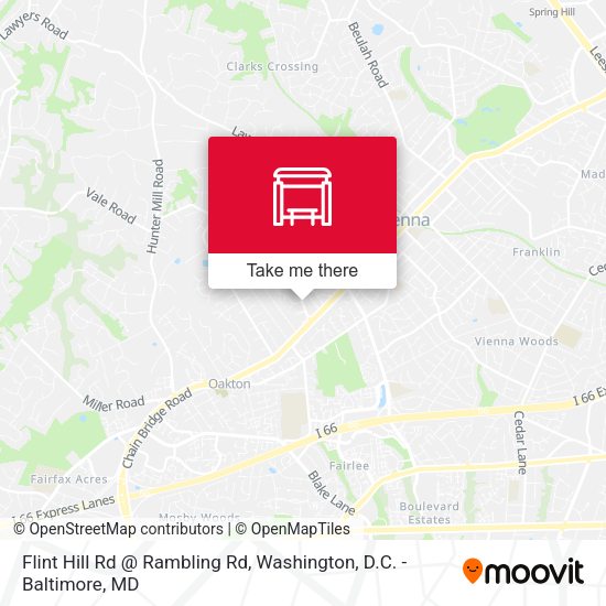Flint Hill Rd @ Rambling Rd map
