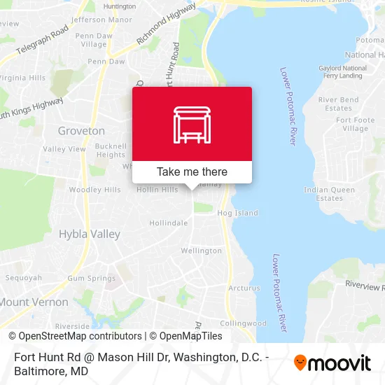 Fort Hunt Rd @ Mason Hill Dr map