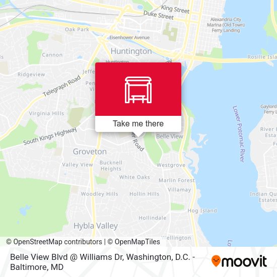 Belle View Blvd @ Williams Dr map