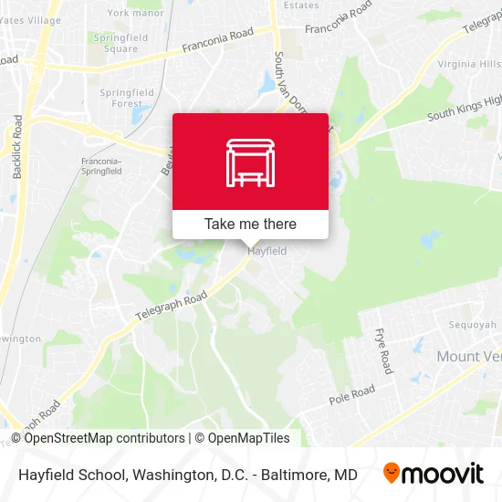 Hayfield School map