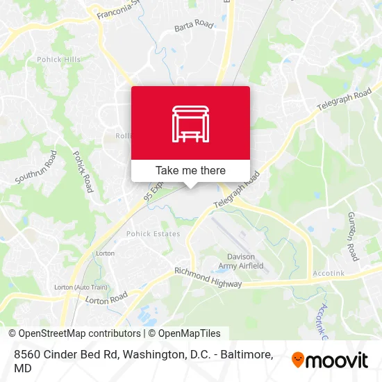 8560 Cinder Bed Rd map