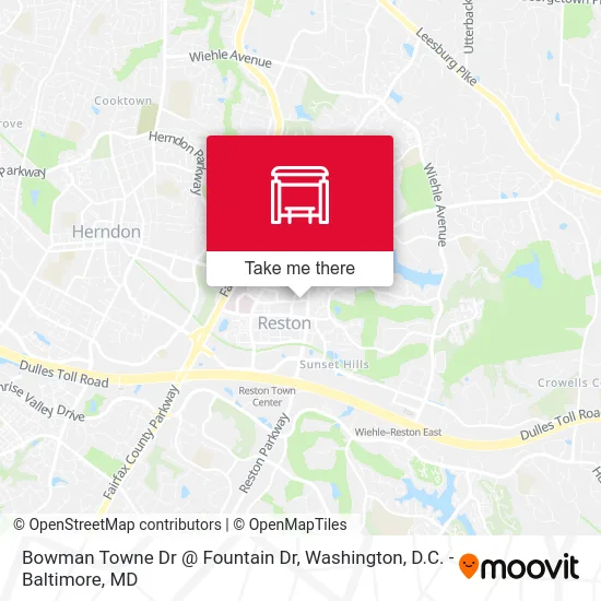 Bowman Towne Dr @ Fountain Dr map