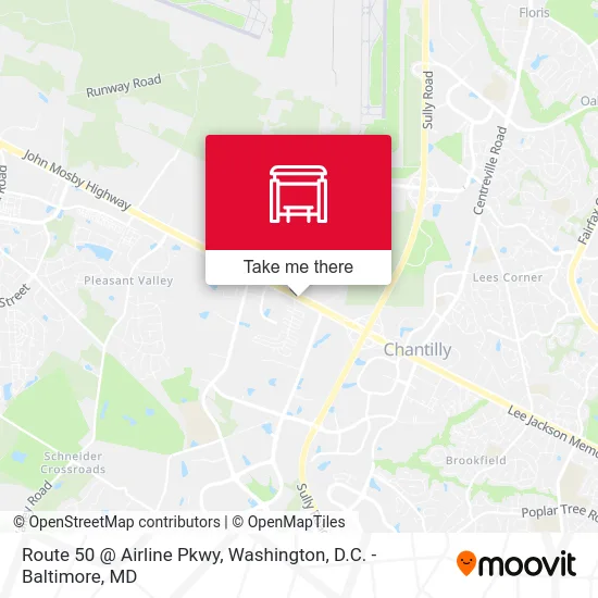 Route 50 @ Airline Pkwy map