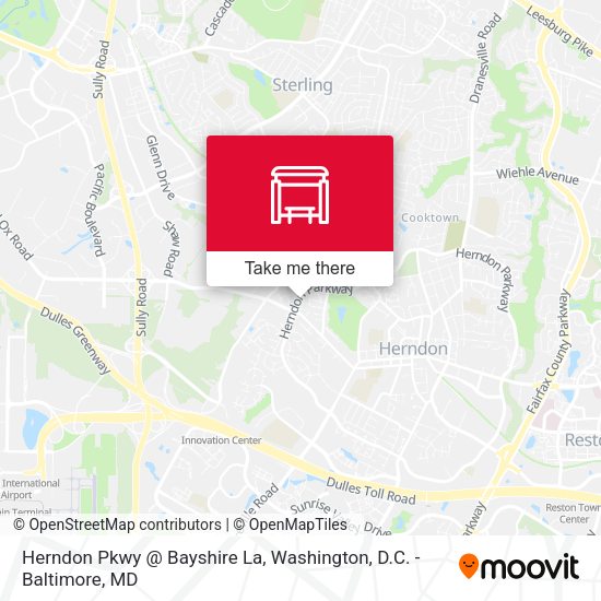 Herndon Pkwy @ Bayshire La map