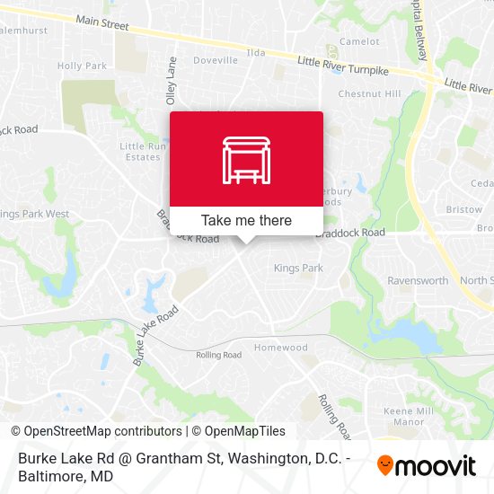 Mapa de Burke Lake Rd @ Grantham St