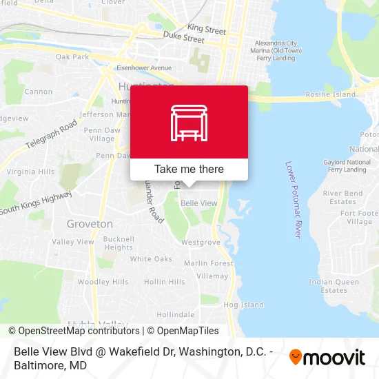 Belle View Blvd @ Wakefield Dr map