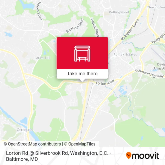Mapa de Lorton Rd @ Silverbrook Rd