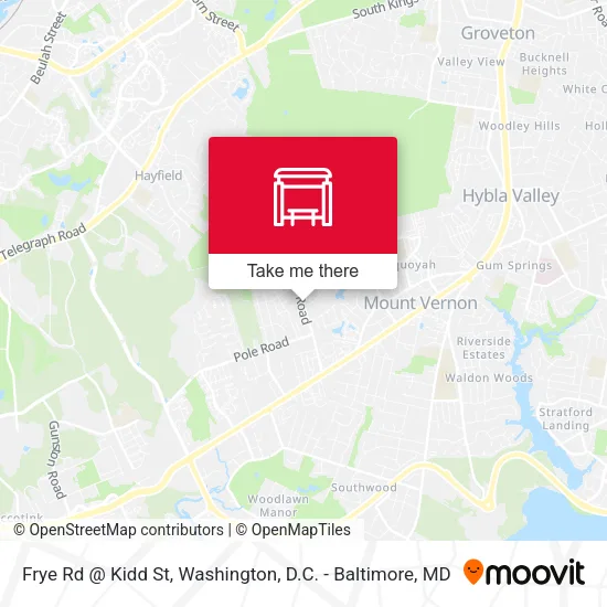 Frye Rd @ Kidd St map