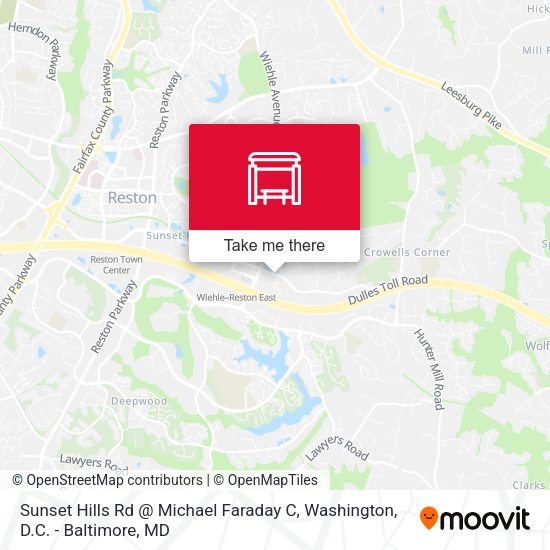 Mapa de Sunset Hills Rd @ Michael Faraday C