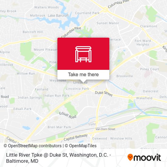 Mapa de Little River Tpke @ Duke St