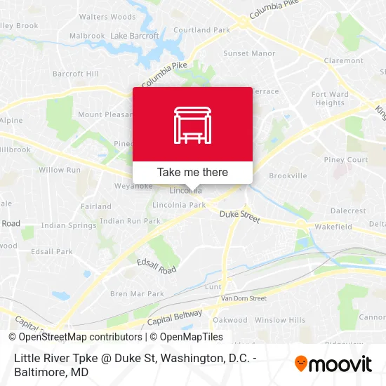 Mapa de Little River Tpke @ Duke St