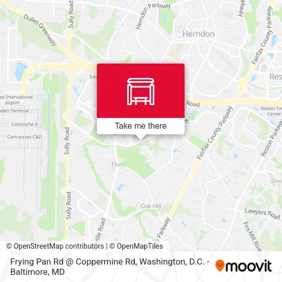 Frying Pan Rd @ Coppermine Rd map
