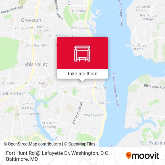 Mapa de Fort Hunt Rd @ Lafayette Dr