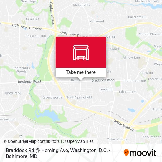 Mapa de Braddock Rd @ Heming Ave