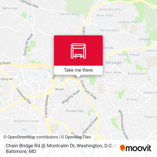 Mapa de Chain Bridge Rd @ Montcalm Dr