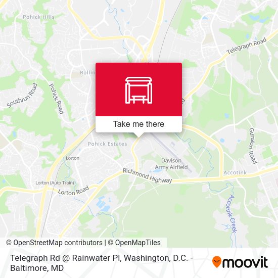 Telegraph Rd @ Rainwater Pl map