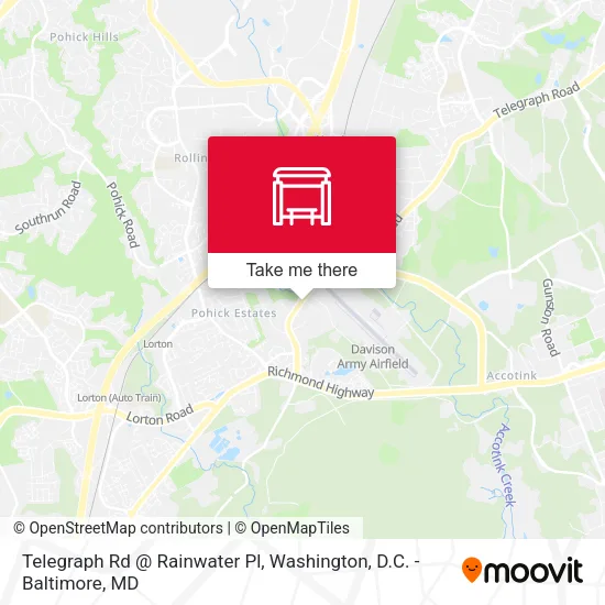 Telegraph Rd @ Rainwater Pl map