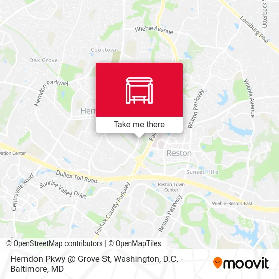 Herndon Pkwy @ Grove St map