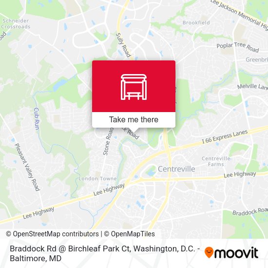 Mapa de Braddock Rd @ Birchleaf Park Ct
