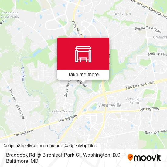 Braddock Rd @ Birchleaf Park Ct map
