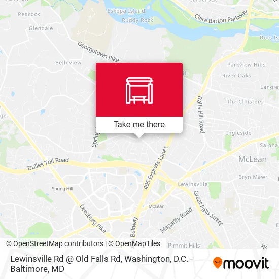 Lewinsville Rd @ Old Falls Rd map