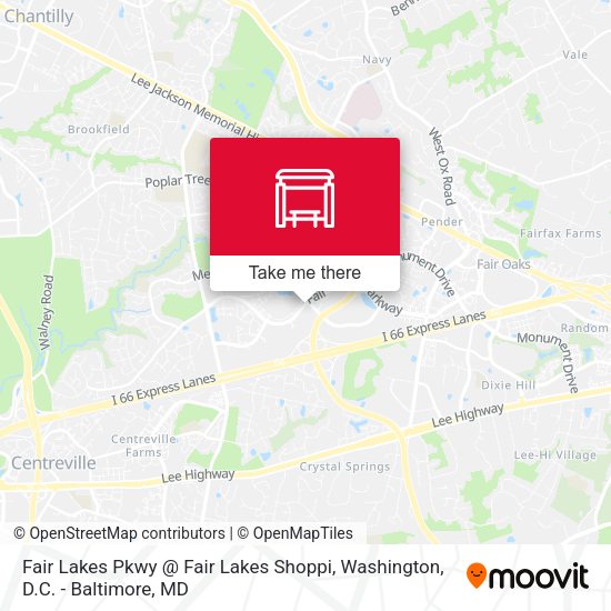 Mapa de Fair Lakes Pkwy @ Fair Lakes Shoppi