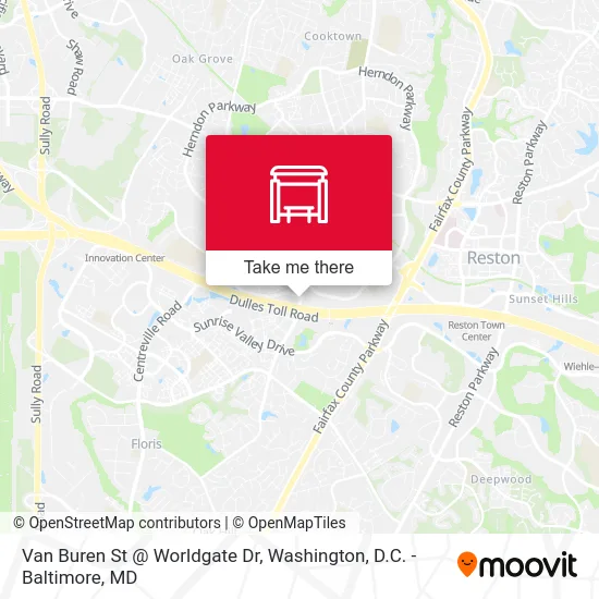 Van Buren St @ Worldgate Dr map