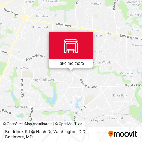 Braddock Rd @ Nash Dr map