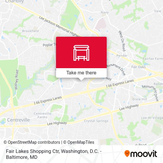 Fair Lakes Shopping Ctr map