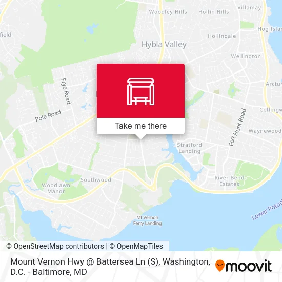 Mount Vernon Hwy @ Battersea Ln (S) map