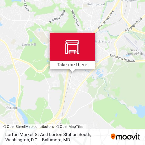 Mapa de Lorton Market St And Lorton Station South