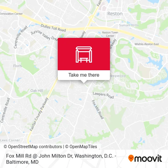 Fox Mill Rd @ John Milton Dr map