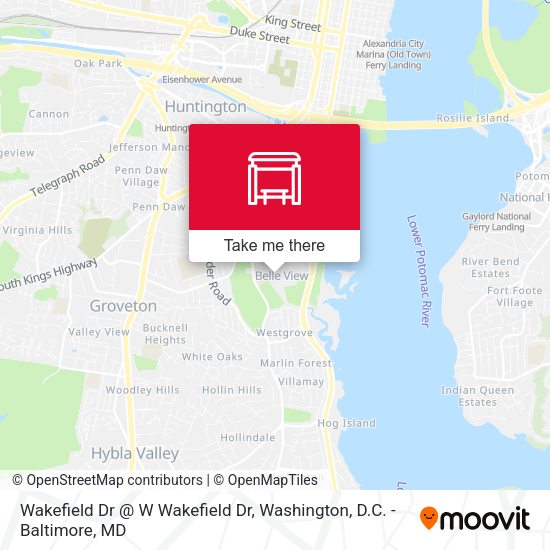 Wakefield Dr @ W Wakefield Dr map