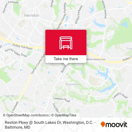 Reston Pkwy @ South Lakes Dr map