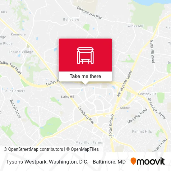 Tysons Westpark map