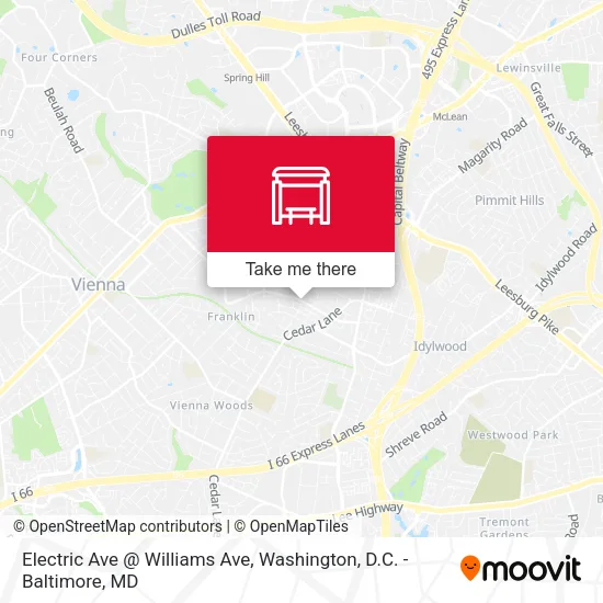 Mapa de Electric Ave @ Williams Ave