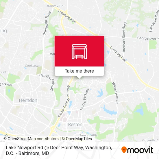 Lake Newport Rd @ Deer Point Way map
