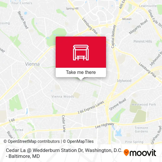 Cedar La @ Wedderburn Station Dr map