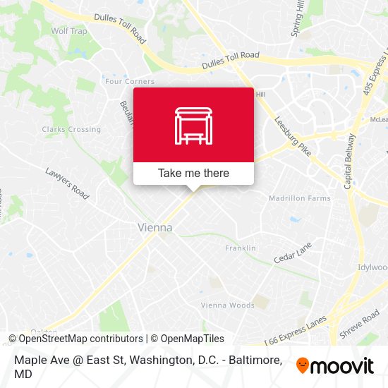 Maple Ave @ East St map