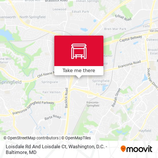 Loisdale Rd And Loisdale Ct map