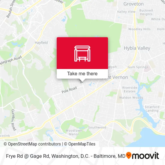 Frye Rd @ Gage Rd map