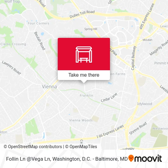 Follin Ln @Vega Ln map