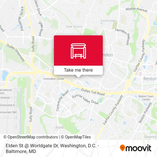 Elden St @ Worldgate Dr map